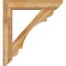 Ekena Millwork Olympic Slat Rough Sawn Bracket w/ Offset Brace, Western Red Cedar, 8"W x 40"D x 44"H BKT0806X40X44OLY06RWR - alternate 3